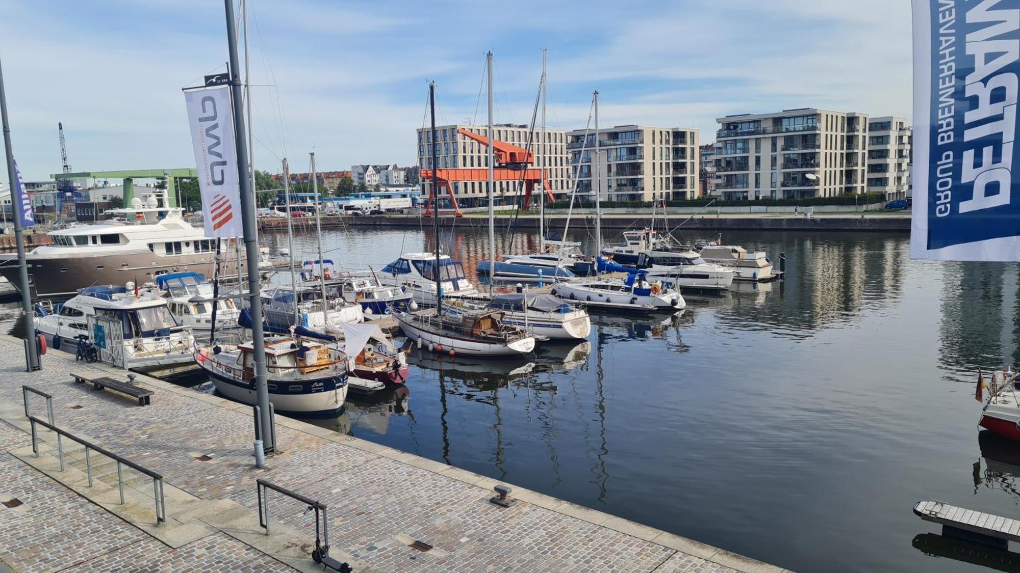 ברמרהבן Ferienwohnung Neuer Hafen Marina מראה חיצוני תמונה